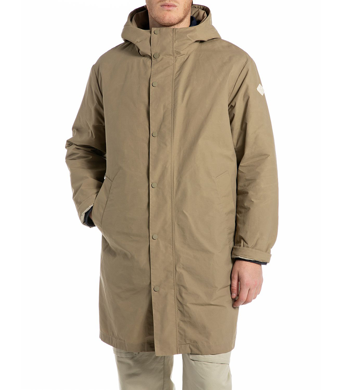 フード付きロングパデッドジャケット 詳細画像 ライトコーヒー 3